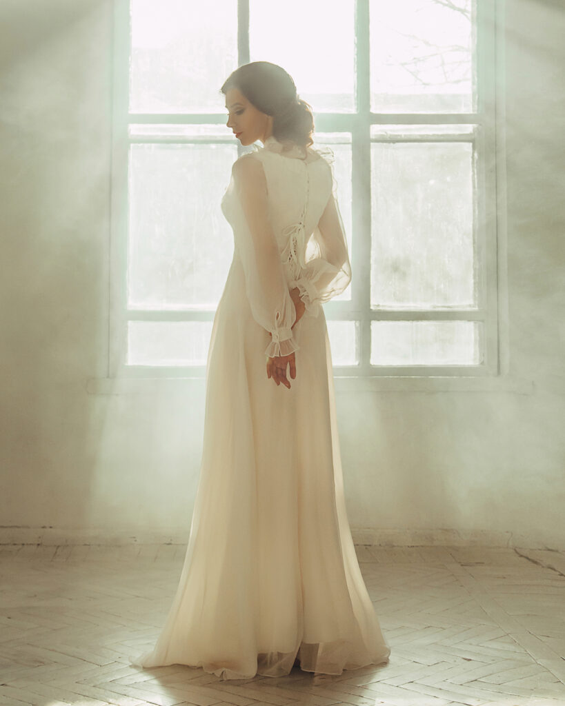 Regency-Lady Rückansicht, historischer Liebesroman