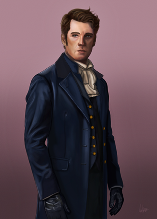 Charakterkarte Nathaniel von Der Schwur der Regency-Ladys von Melisa David gezeichnet von Visions.of.lokvadr